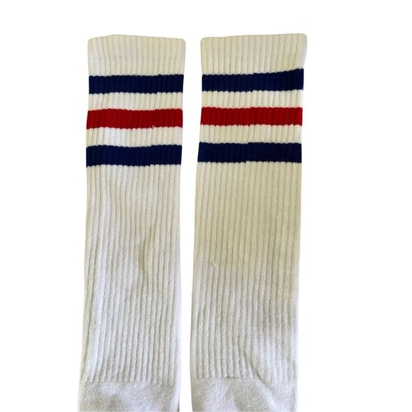 Netflix Stranger Things Promo 80s Style Striped Thick Knee High Tube Socks Rare! - Picture 4 of 4